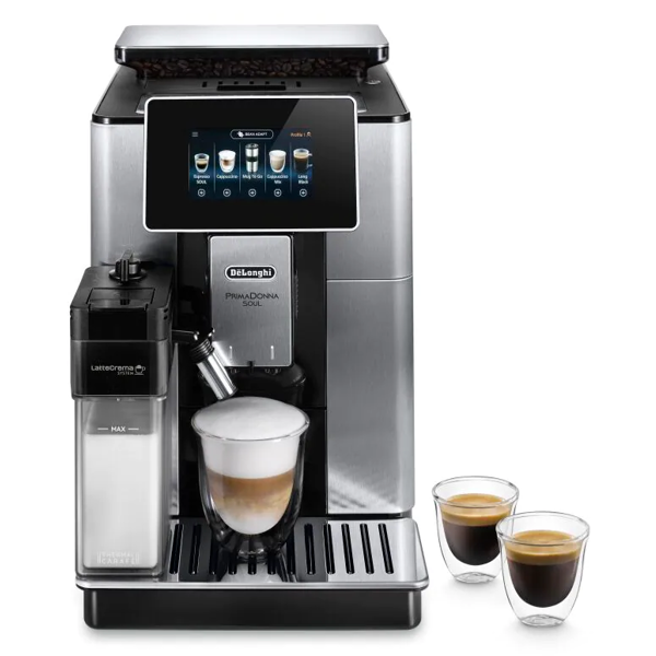 ყავის აპარატი Delonghi ECAM610.75.MB, 1450W, 2.2L, Coffee Machine, Silver