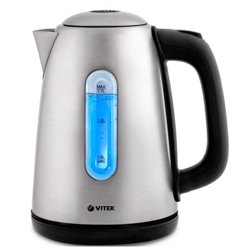 ელექტრო ჩაიდანი Vitek VT-7053, 2200W, 1.7L, Electric Kettle, Silver