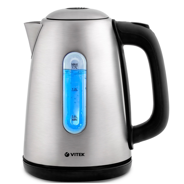 ელექტრო ჩაიდანი Vitek VT-7053, 2200W, 1.7L, Electric Kettle, Silver