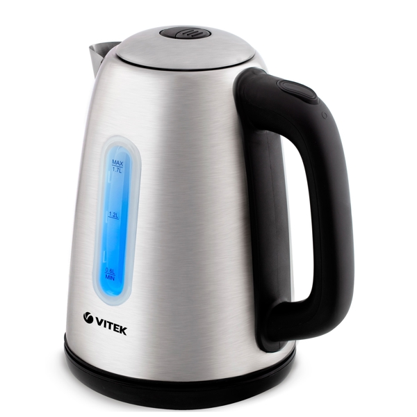 ელექტრო ჩაიდანი Vitek VT-7053, 2200W, 1.7L, Electric Kettle, Silver