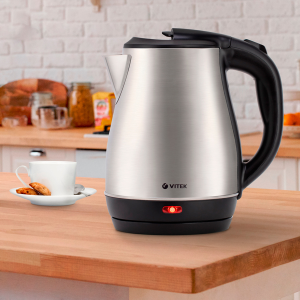 ელექტრო ჩაიდანი Vitek VT-7057, 1850W, 1.8L, Electric Kettle, Silver