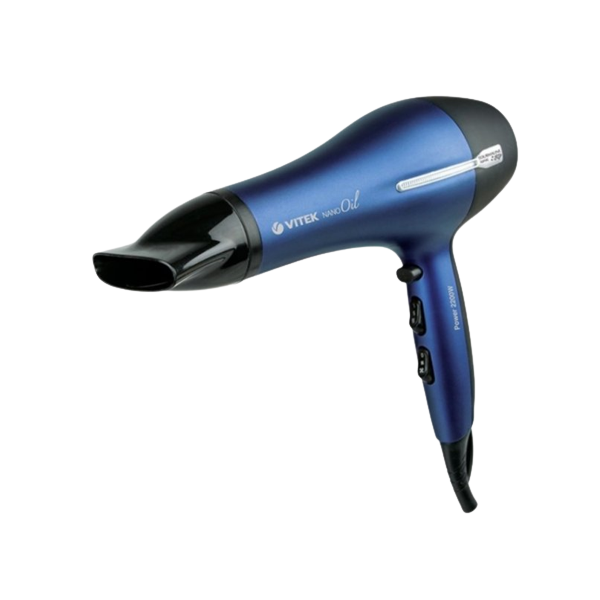 თმის საშრობი Vitek VT-2330, 2200W, Hair Dryer, Blue, Black