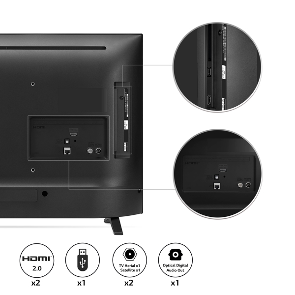 LG 32LQ63006LA, 32", HD, HDMI, USB, BT, Black