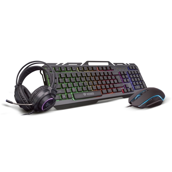 Yenkee YGS 01, Wired, USB, Gaming Keyboard + Set, Black