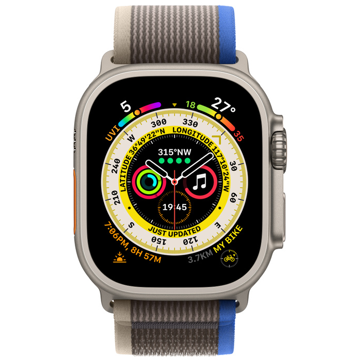 სმარტ საათი Apple MNHL3RB/A Watch Ultra, 1.92", IPX6 Waterproof, Bluetooth, Wi-Fi, Smart Watch, Titanium