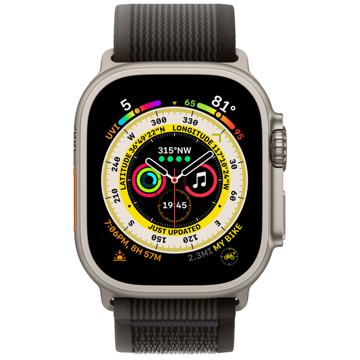 სმარტ საათი Apple MQFX3GK/A Watch Ultra, 1.92", IPX6 Waterproof, Bluetooth, Wi-Fi, Smart Watch, Titanium