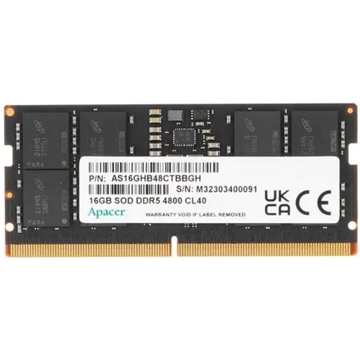 ოპერატიული მეხსიერება Apacer FS.16G2A.PTH, RAM 16GB, DDR5, SO-DIMM, 4800MHz