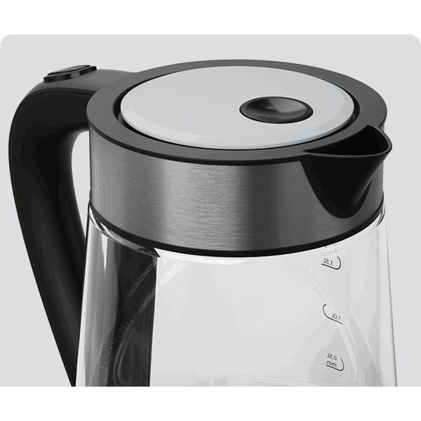 ელექტრო ჩაიდანი Tesla KT300X, 2200W, 1.7L, Electric Kettle, Glass/Inox