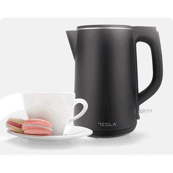 ელექტრო ჩაიდანი Tesla KT301BX, 2200W, 1.5L, Electric Kettle, Black/Inox