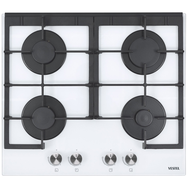 ჩასაშენებელი ქურის ზედაპირი Vestel BH-6114W, Built-in, White