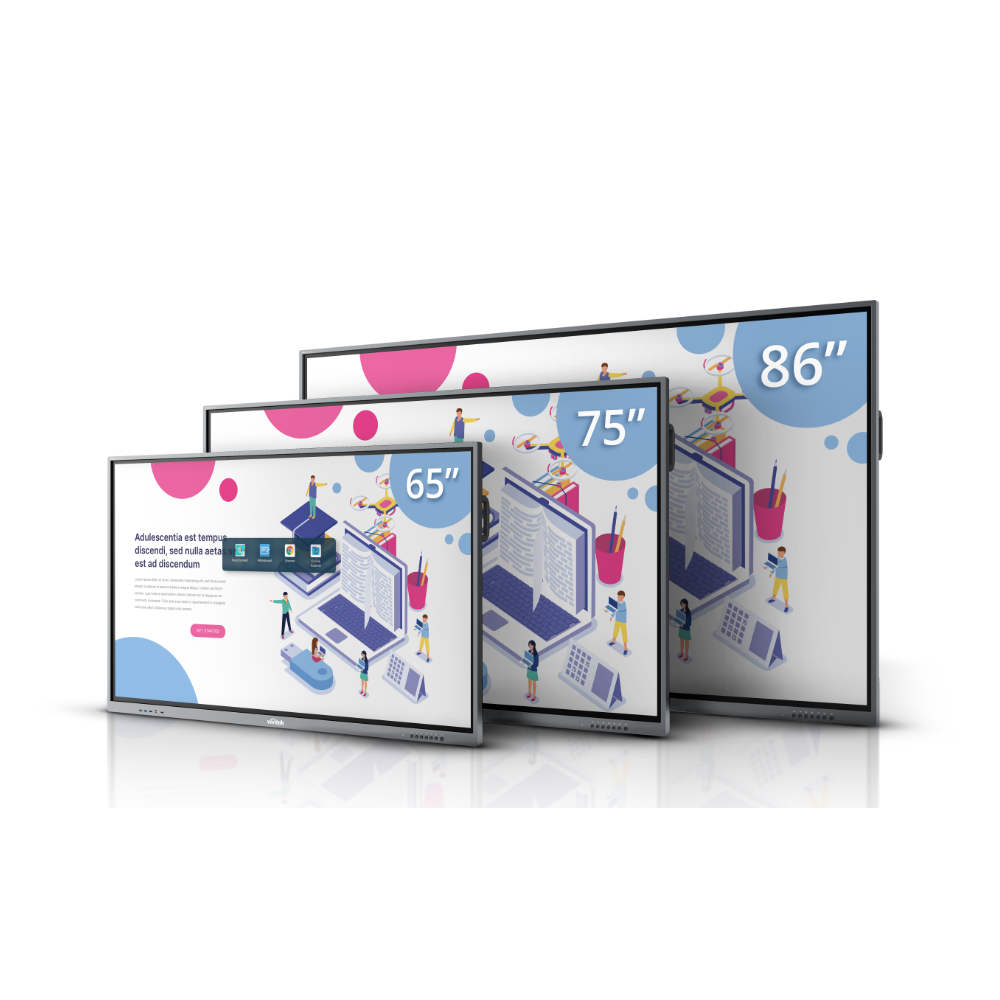 ინტერაქტიული ეკრანი, სმარტ ეკრანი Vivitek NovoTouch BK860i, 86", 4K UHD, Android v9.0, Smart Board, Silver