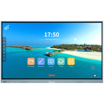 Allscreen DW85HQ982 Q Series, 85”, 4K UHD, Android 11, RAM 4GB, 32GB, Smart Board, Silver