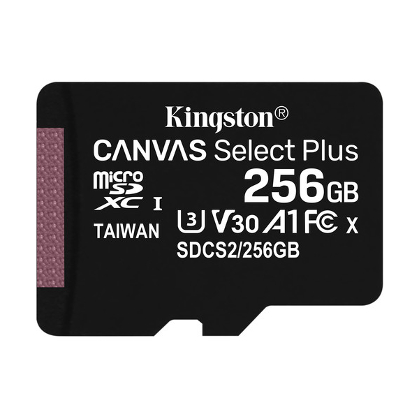 მეხსიერების ბარათი Kingston SDCS2/256GBSP, 256GB, SDXC, UHS-I, U3, Black