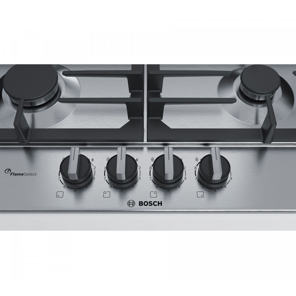 Built-in Gas Cooktop  Bosch PCP6A5B90M, Stainless Steel