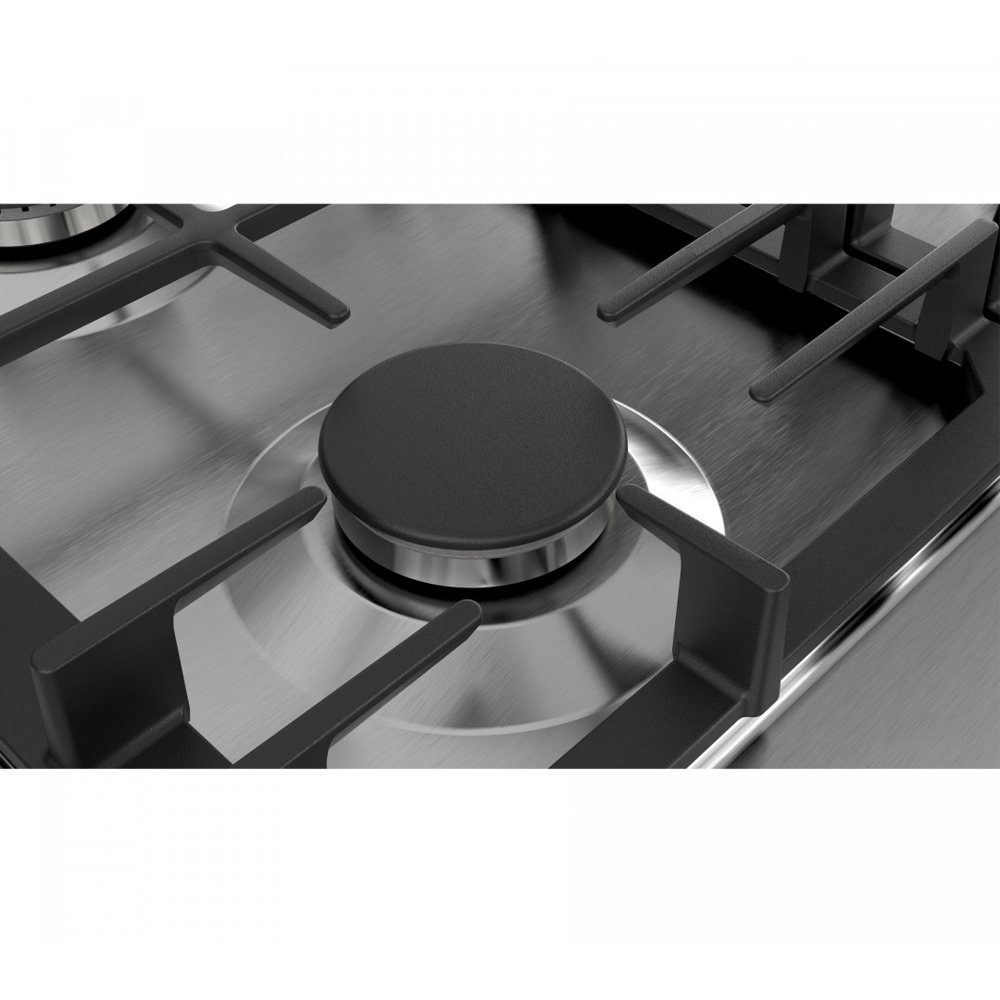 ჩასაშენებელი გაზის ქურის ზედაპირი Bosch PCP6A5B90M, Built-in Gas Cooktop, Stainless Steel