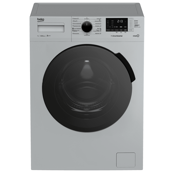 სარეცხი მანქანა Beko RSPE78612S, 7Kg, A+++, 1200Rpm, 62Db, Washing Machine, Gray