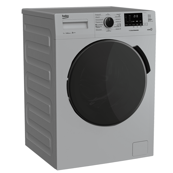 სარეცხი მანქანა Beko RSPE78612S, 7Kg, A+++, 1200Rpm, 62Db, Washing Machine, Gray