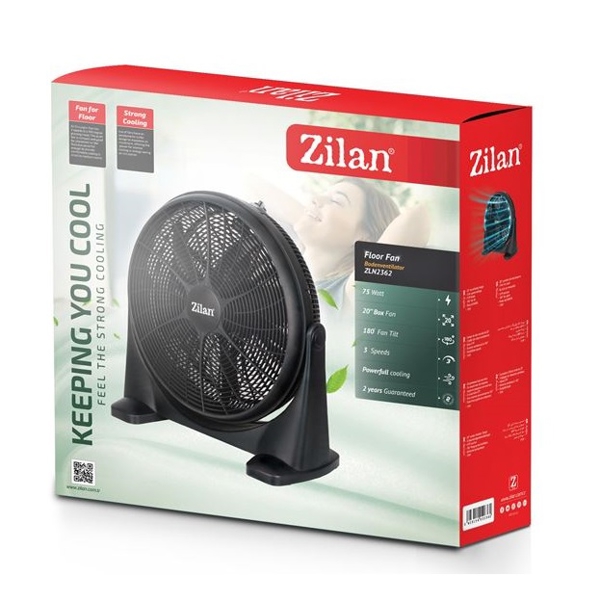 ვენტილატორი Zilan ZLN2362, 75W, Fan, Black