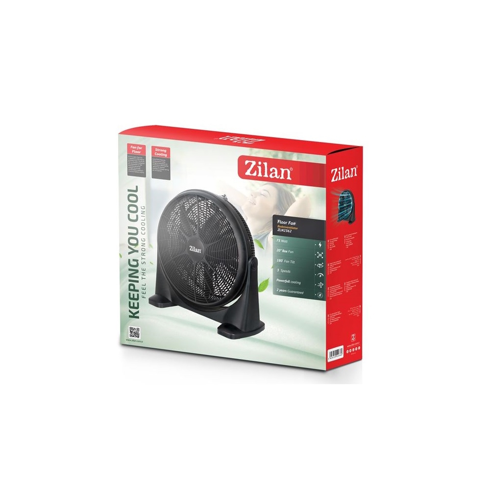 ვენტილატორი Zilan ZLN2362, 75W, Fan, Black