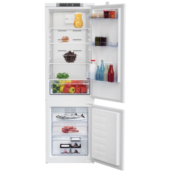 ჩასაშენებელი მაცივარი Beko BCNA254E23SN, 254L, F, No Frost, Built-in Refrigerator, White