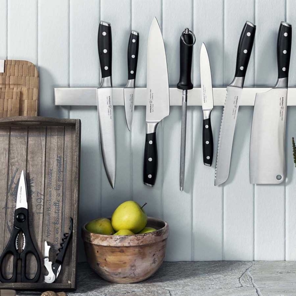 დანების ნაკრები Korkmaz A550, 9Pcs, Knife Set, Silver/Black