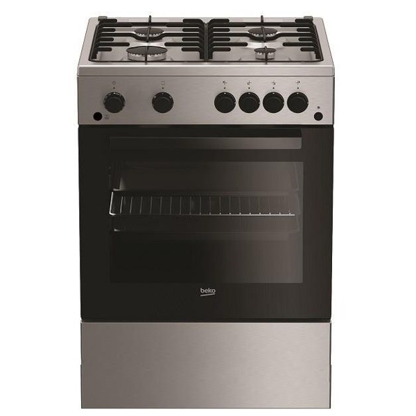 Beko FSGT 62110 DXO Superia, 4Gas, Oven, Stainless Steel