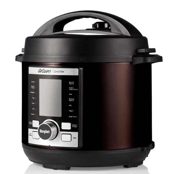 მულტსახარში Arzum AR2055, 1000W, 6L, Multi Cooker, Black