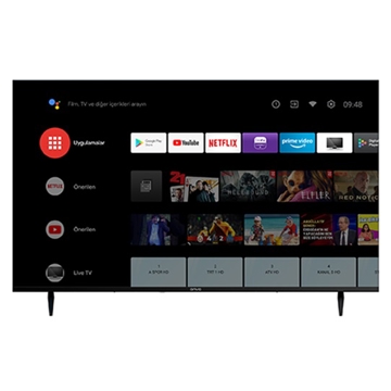 ტელევიზორი Onvo OV55F900, 55", 4K UHD, Smart TV, Android, HDMI, USB, WIFI, BT, Black