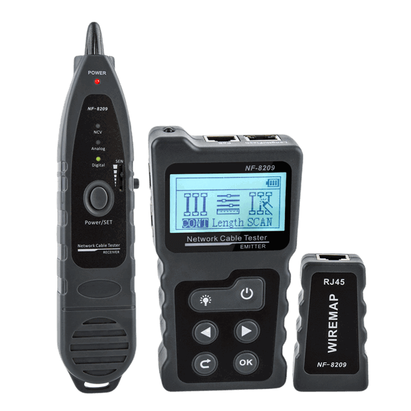 ქსელის ტესტერი Noyafa NF-8209, Cable Tester, Black