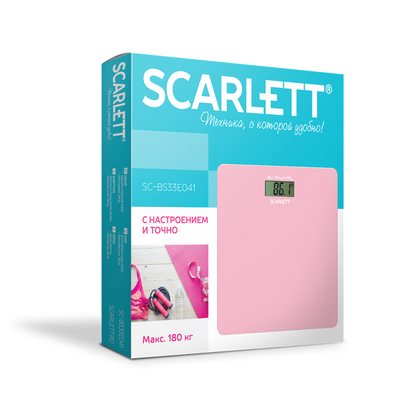 Scarlet SC-BS33E041, Scale For The Floor, Pink