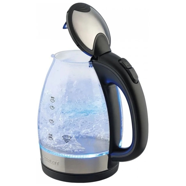 ელექტრო ჩაიდანი Scarlet SC-EK27G91, 2200W, 1.7L, Electric Kettle, Black