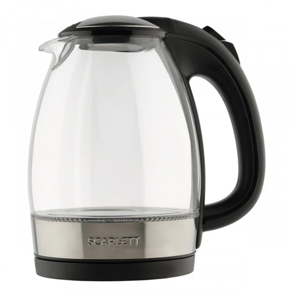 ელექტრო ჩაიდანი Scarlet SC-EK27G91, 2200W, 1.7L, Electric Kettle, Black