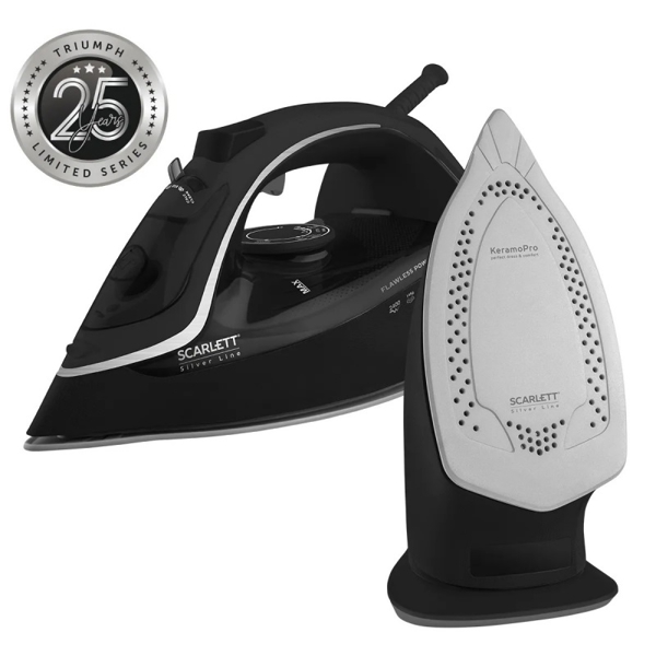 ორთქლის უთო Scarlet SC-SI30K06, 2400W, 260ML, Steam Iron, Black