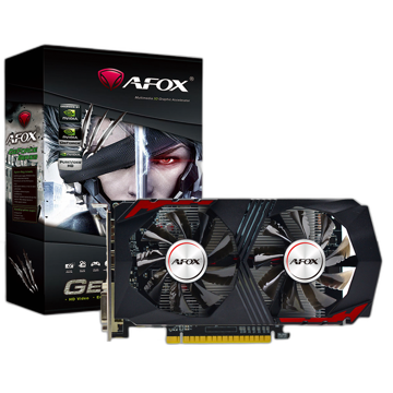 ვიდეო დაფა Afox AF1050TI-4096D5H5-V2, GeForce GTX 1050 Ti, 4GB, 128bit, HDMI, DP, Grey