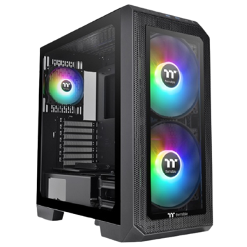 ქეისი Thermaltake CA-1P6-00M1WN-00, Computer Case, MidT, MicroATX, Mini-ITX, USB-C, 2xUSB 3.0, Black