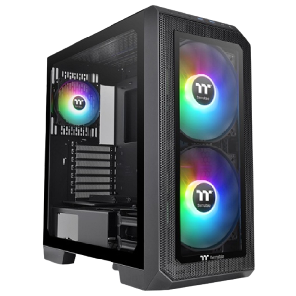 Thermaltake CA-1P6-00M1WN-00, Computer Case, MidT, MicroATX, Mini-ITX, USB-C, 2xUSB 3.0, Black