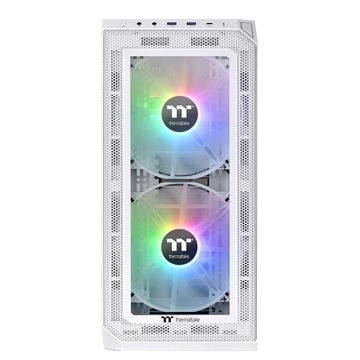 Thermaltake CA-1P6-00M6WN-00, Computer Case, MidT, ATX, Micro-ATX, Mini-ITX, 1 x USB 3.2 Type-C, 2 x USB 3.0, White