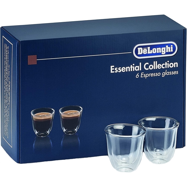 ჭიქების ნაკრები DeLonghi DLSC300, 60ml, 6Pcs Espresso Set