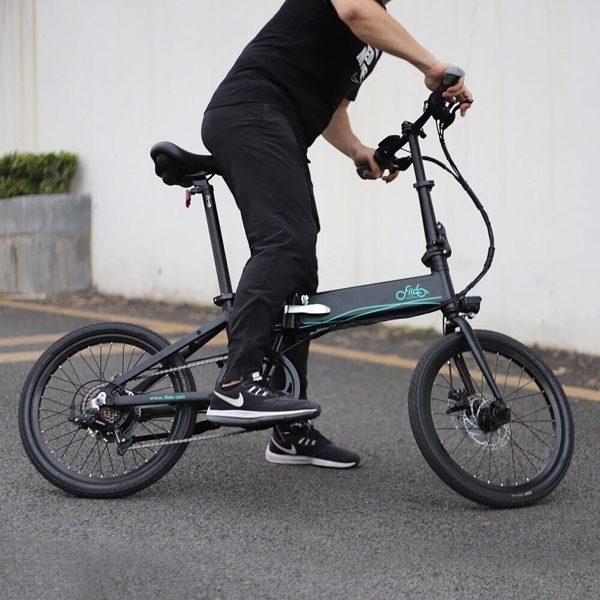 ელექტრო ველოსიპედი Fiido D4S, 20", Folding Electric Bike, 25KM/H, up to 80km Black