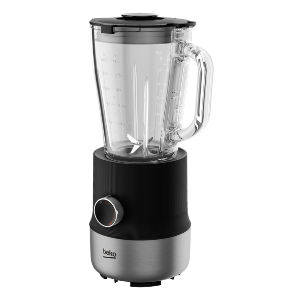 ბლენდერი Beko TBN 81808 BX, 800W, 1.8L, Blender, Black/Silver