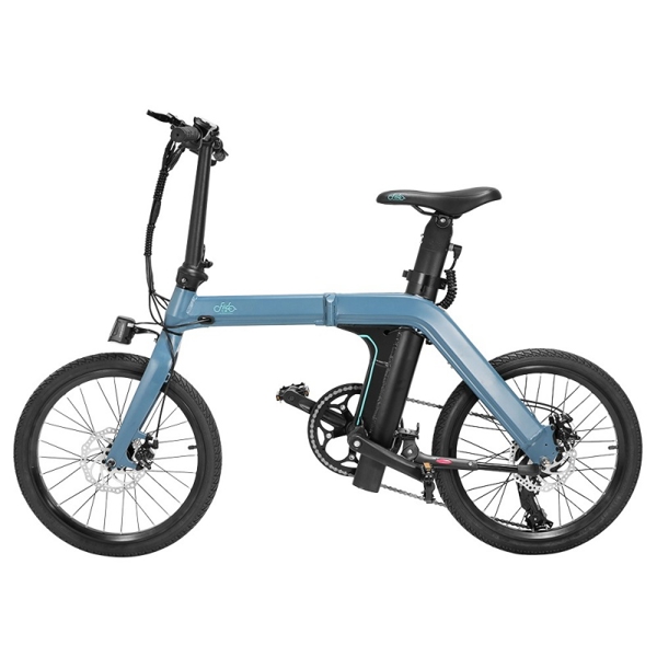 ელექტრო ველოსიპედი Fiido D11, 20", Folding Electric Bike, 25KM/H, up to 100km Blue