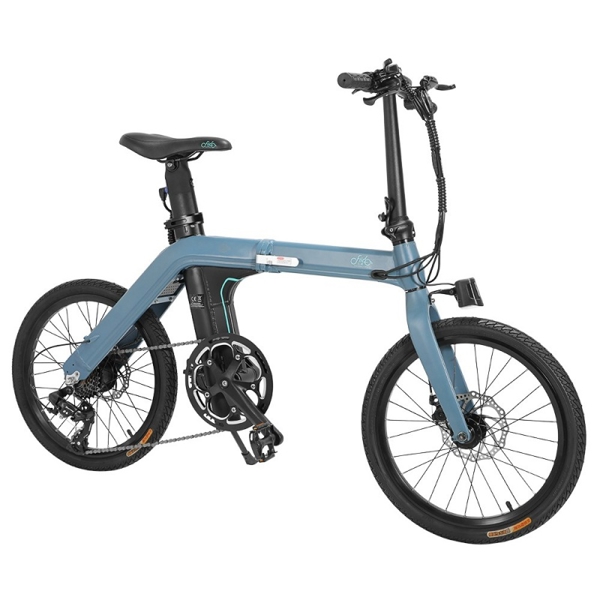 ელექტრო ველოსიპედი Fiido D11, 20", Folding Electric Bike, 25KM/H, up to 100km Blue