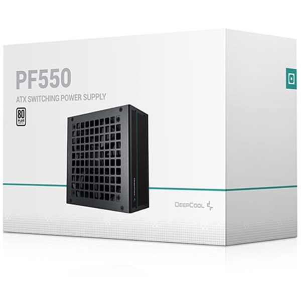 კვების ბლოკი DeepCool PF550, 550W, 80 Plus, Power Supply, Black