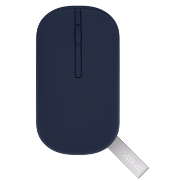 მაუსი Asus MD100 Marshmallow, Wireless, RF 2.4, Bluetooth, Classic Mouse, Blue