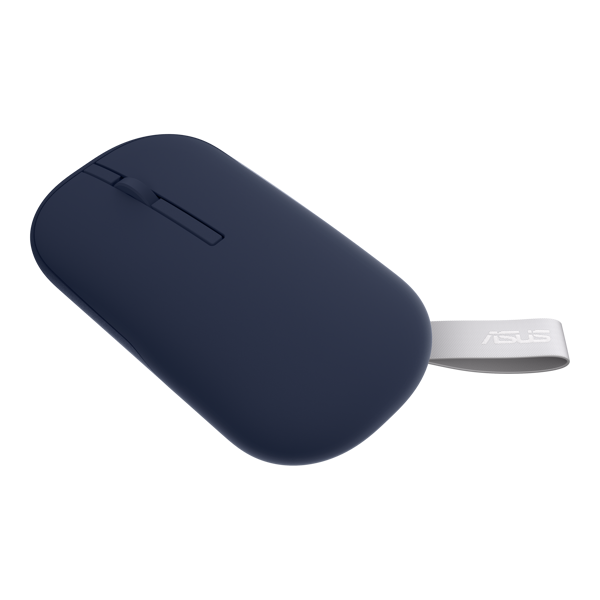 Asus MD100 Marshmallow, Wireless, RF 2.4, Bluetooth, Classic Mouse, Blue