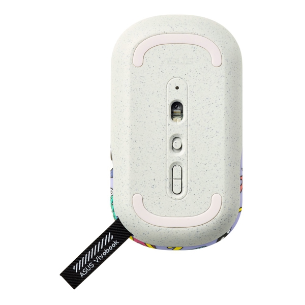 მაუსი Asus MD100 Marshmallow, Wireless, RF 2.4, Bluetooth, Classic Mouse