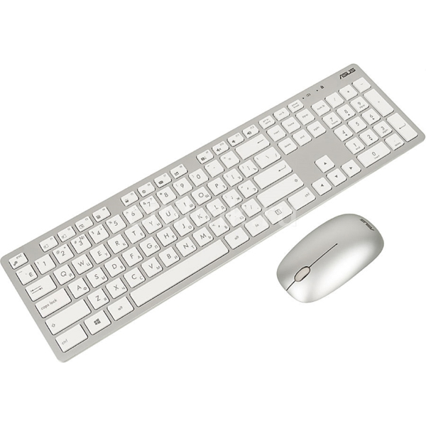 კლავიატურა+მაუსი Asus 90XB0430-BKM0Y0, Wireless, Keyboard And Mouse, White