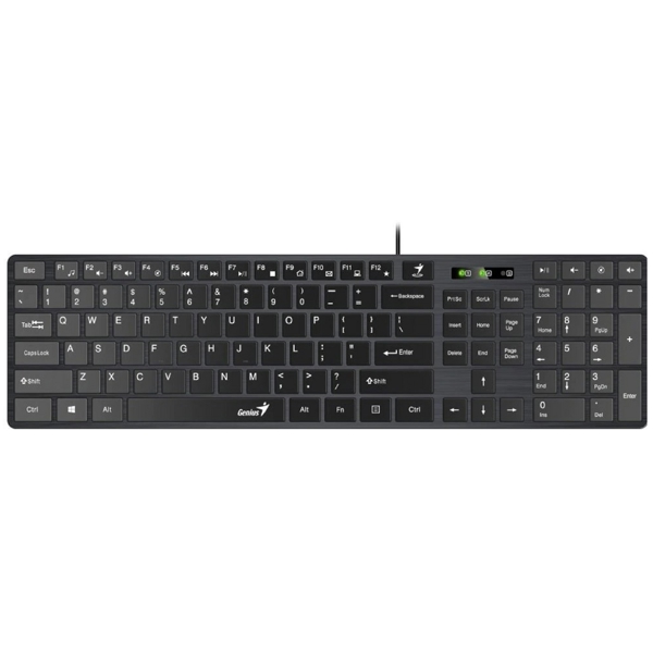 კლავიატურა+მაუსი Genius SlimStar C126, Wired, USB, Keyboard And Mouse, Black