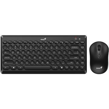 კლავიატურა+მაუსი Genius LuxeMate Q8000, Wireless, USB, Keyboard And Mouse, Black