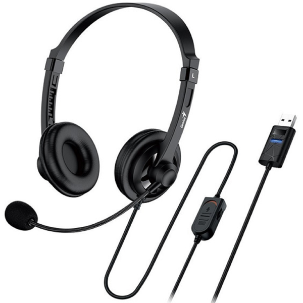 Genius HS-230U, Headset, Wired, USB, Black